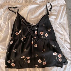 Hollister Black Cropped Tank Top